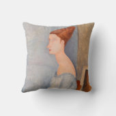 アメデオモディリアーニ – ポートレートジャンヌヘブテルネ#3 クッション (裏面)