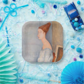 アメデオモディリアーニ – ポートレートジャンヌヘブテルネ#3 ペーパープレート (パーティー)