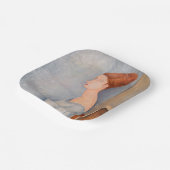 アメデオモディリアーニ – ポートレートジャンヌヘブテルネ#3 ペーパープレート (傾斜あり)