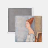 アメデオモディリアーニ – ポートレートジャンヌヘブテルネ#3 マグネット (正面/裏面)