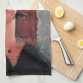 アメデオモディリアーニ – マダムポンパドゥール キッチンタオル (四つ折り)