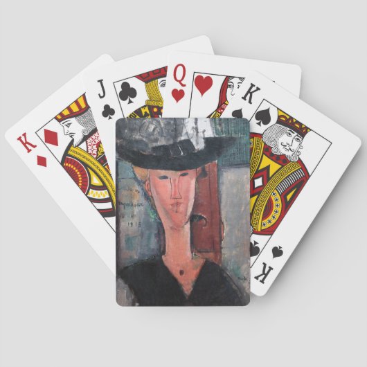 アメデオモディリアーニ – マダムポンパドゥール トランプ (裏面)