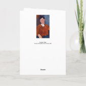 アメデオモディリアーニ – ムッシュールデュー カード (裏面)