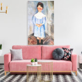 アメデオモディリアーニ – 小さな女の子イン青 キャンバスプリント (インサイチュ (リビング))