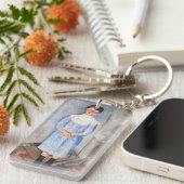 アメデオモディリアーニ – 小さな女の子イン青 キーホルダー (正面右)