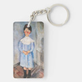 アメデオモディリアーニ – 小さな女の子イン青 キーホルダー (裏面)