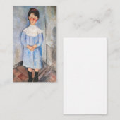 アメデオモディリアーニ – 小さな女の子イン青 ノートカード (正面/裏面)