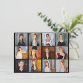 アメデオモディリアーニ – 最高傑作コラージュ サンキューカード (スタンド正面)