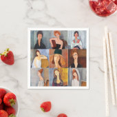 アメデオモディリアーニ – 最高傑作コラージュ スタンダードカクテルナプキン (インサイチュ)