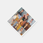 アメデオモディリアーニ – 最高傑作コラージュ スタンダードカクテルナプキン (角)