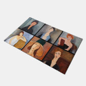 アメデオモディリアーニ – 最高傑作コラージュ ドアマット (アングル)