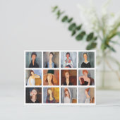 アメデオモディリアーニ – 最高傑作コラージュ ポストカード (スタンド正面)