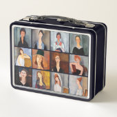 アメデオモディリアーニ – 最高傑作コラージュ メタルランチボックス (裏面)