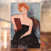 アメデオモディリアーニ – 赤毛ガール夕べドレス ウィンドウサイン (シート2)