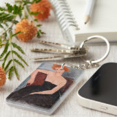 アメデオモディリアーニ – 赤毛ガール夕べドレス キーホルダー (正面右)