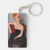 アメデオモディリアーニ – 赤毛ガール夕べドレス キーホルダー (裏面)