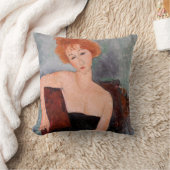 アメデオモディリアーニ – 赤毛ガール夕べドレス クッション (ブランケット)