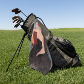 アメデオモディリアーニ – 赤毛ガール夕べドレス ゴルフタオル (グリーン)