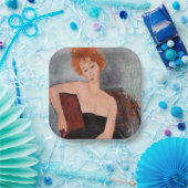 アメデオモディリアーニ – 赤毛ガール夕べドレス ペーパープレート (パーティー)