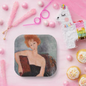 アメデオモディリアーニ – 赤毛ガール夕べドレス ペーパープレート (パーティー)