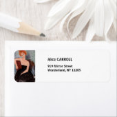 アメデオモディリアーニ – 赤毛ガール夕べドレス ラベル (インサイチュ)