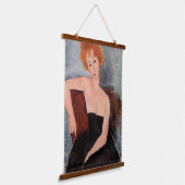 アメデオモディリアーニ – 赤毛ガール夕べドレス 吊り下げ型タペストリー (傾斜あり)