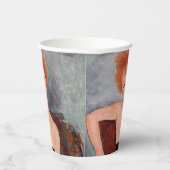 アメデオモディリアーニ – 赤毛ガール夕べドレス 紙コップ (右)