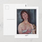 アメデオモディリアーニ#123 -ファインアート ポストカード (正面/裏面)