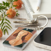 アメデオモディリアーニ – Jeanne Hebuterne in Large Hat キーホルダー (正面右)