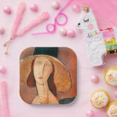 アメデオモディリアーニ – Jeanne Hebuterne in Large Hat ペーパープレート (パーティー)