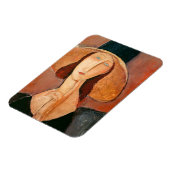 アメデオモディリアーニ – Jeanne Hebuterne in Large Hat マグネット (左側)