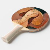 アメデオモディリアーニ – Jeanne Hebuterne in Large Hat 卓球ラケット (正面アングル)