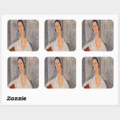 アメデオモディリアーニ – Madame Hanka Zborowska Learing スクエアシール (シート)