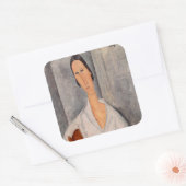 アメデオモディリアーニ – Madame Hanka Zborowska Learing スクエアシール (封筒)