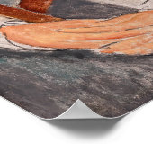 アメデオモディリアーニ – Madame Hanka Zborowska Learing ポスター (角)