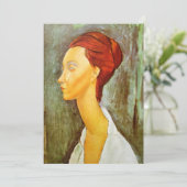 アメデオ・モディリアーニ – ルニア・チェチョフスカポートレート 招待状 (スタンド正面)