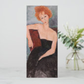 アメデオ・モディリアーニ - 赤毛の少女のイブニングドレス 招待状 (スタンド正面)