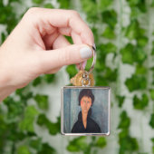 アメデオ・モディリアーニ - 青い目の女性 キーホルダー (手)