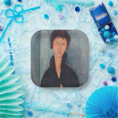 アメデオ・モディリアーニ - 青い目の女性 ペーパープレート (パーティー)