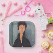 アメデオ・モディリアーニ - 青い目の女性 ペーパープレート (パーティー)