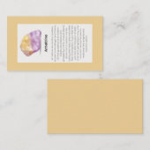 アメトリン結晶意味ジュエリー表示 名刺 (正面/裏面)