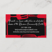 アメニスカヘラケータリング料理級 名刺 (裏面)