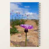 アメニヤの夏の植物 Purple flower Armenia Summer Botanical ノートブック (裏面)