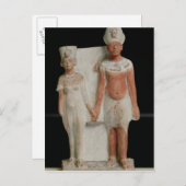 アメノピスIVとネフェティティの彫像 ポストカード (正面/裏面)
