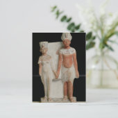 アメノピスIVとネフェティティの彫像 ポストカード (スタンド正面)