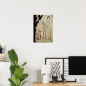 アメノピスIV、Nefertitiと娘を描く ポスター (ホームオフィス)