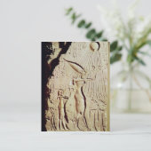 アメノピスIV、Nefertitiと娘を描く ポストカード (スタンド正面)