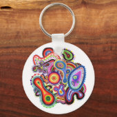 「アメバアート」エコキーチェーン キーホルダー (正面)