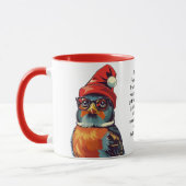 アメリおもしろいカのロビンによる休日の生存のヒント マグカップ (左)