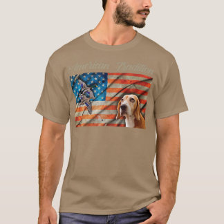 アメリおもしろいカ伝統ダック狩りハウンドッグ Tシャツ